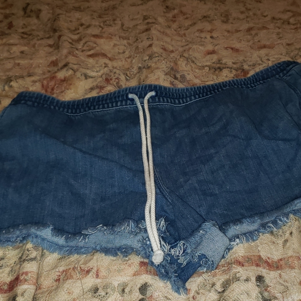 Aerie Draw String Jean Shorts